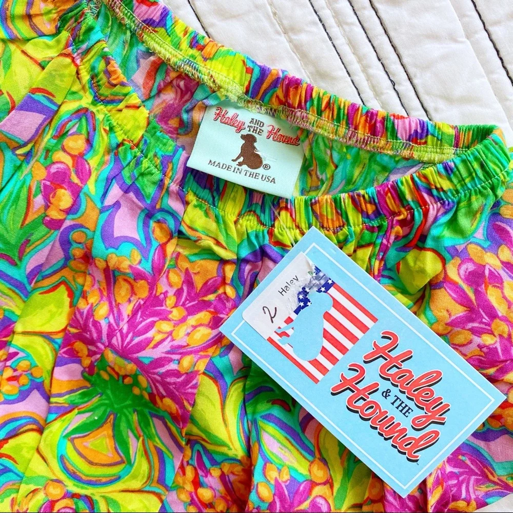 NWT Haley and the Hound Tropical Beach Print Sun Dress sz 2